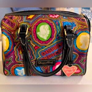 ✨ Dooney & Bourke Disney Pop Princess Domed Satchel Rare Multicolor Print  ✨